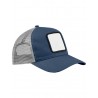 MOD. B636:Slate Blue, 100% cotton, mesh, Light Grey, One Size